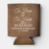 冷たいビールを楽しむためのウェディングギフト 缶クーラー (正面)