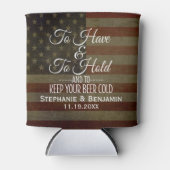 冷たいビールを楽しむためのウェディングギフト 缶クーラー (正面)