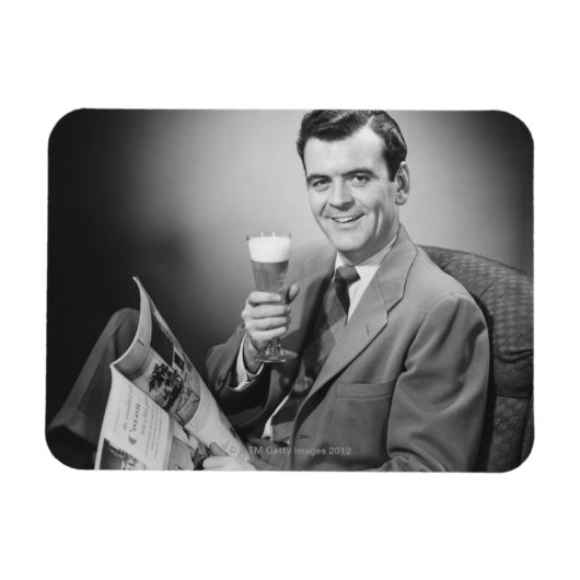 冷たいビール マグネット (横)