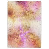 冷たいピンクの空の水色 クリップボード (裏面)