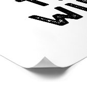 冷たいプリンを飲みおもしろい込むタイム ポスター (角)