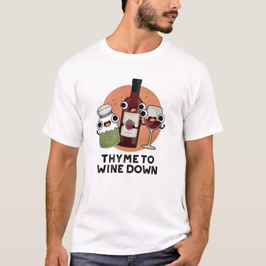 冷たいプリンを飲みおもしろい込むタイム Tシャツ (正面)