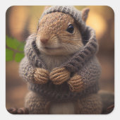 冷たいリス スクエアシール (正面)