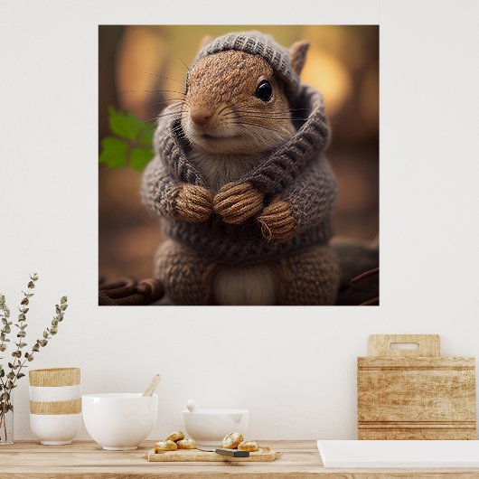 冷たいリス ポスター (キッチン)