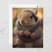 冷たいリス ポストカード (正面/裏面)