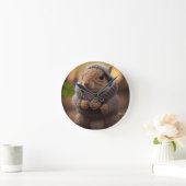 冷たいリス ラウンド壁時計 (ホーム)