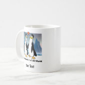 冷たい世界の温かいハート コーヒーマグカップ (正面左)