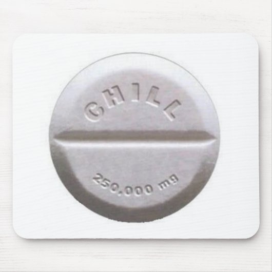 冷たい丸薬 マウスパッド (正面)