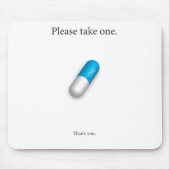 冷たい丸薬 マウスパッド (正面)