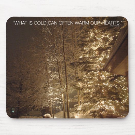 冷たい何が マウスパッド (正面)