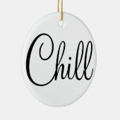 冷たい円形のオーナメント セラミックオーナメント (右)