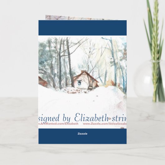 冷たい冬の日 シーズンカード (裏面)