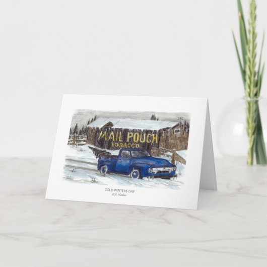 冷たい冬の日 シーズンカード (正面)