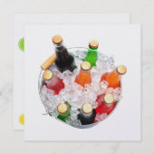 冷たい冷たいソーダボトル招待状 招待状 (正面/裏面)