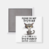 冷たい冷蔵庫を邪魔しないでくおもしろいれ マグネット (正面/裏面)