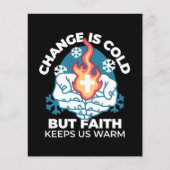 冷たい変化、信仰の火 – クリスチャンやる気を起こさせるス (正面)