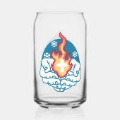 冷たい変化、信仰の火 – クリスチャンやる気を起こさせるス ガラス缶 (裏面)