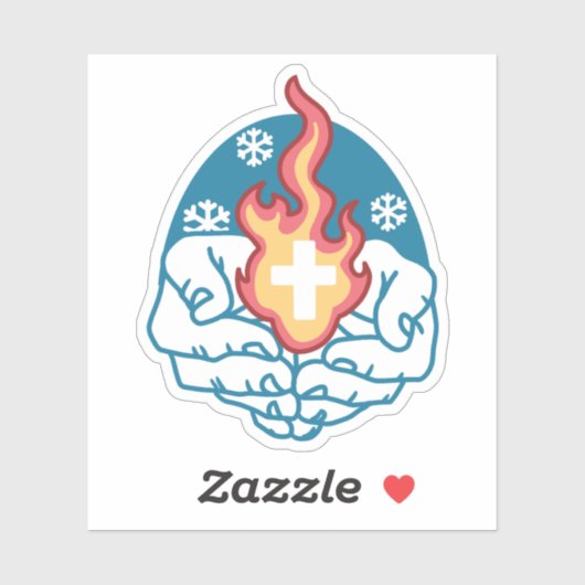 冷たい変化、信仰の火 – クリスチャンやる気を起こさせるス シール (シート)