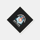 冷たい変化、信仰の火 – クリスチャンやる気を起こさせるス スタンダードカクテルナプキン (角)