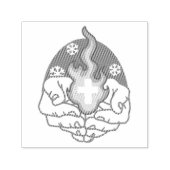 冷たい変化、信仰の火 – クリスチャンやる気を起こさせるス セルフインキングスタンプ (デザイン)