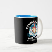 冷たい変化、信仰の火 – クリスチャンやる気を起こさせるス ツートーンマグカップ (正面右)