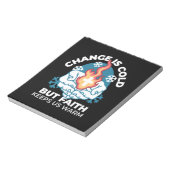 冷たい変化、信仰の火 – クリスチャンやる気を起こさせるス ノートパッド (回転)