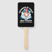 冷たい変化、信仰の火 – クリスチャンやる気を起こさせるス ハンドファン (裏面)