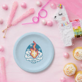 冷たい変化、信仰の火 – クリスチャンやる気を起こさせるス ペーパープレート (パーティー)