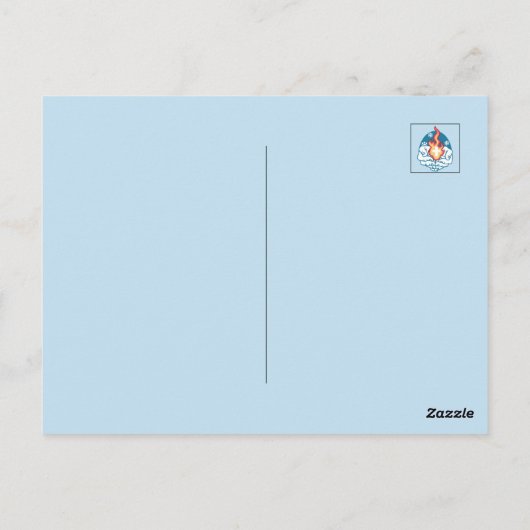 冷たい変化、信仰の火 – クリスチャンやる気を起こさせるス ポストカード (裏面)