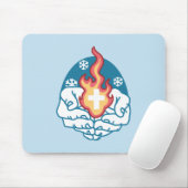 冷たい変化、信仰の火 – クリスチャンやる気を起こさせるス マウスパッド (マウス)