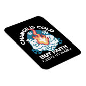 冷たい変化、信仰の火 – クリスチャンやる気を起こさせるス マグネット (右側)