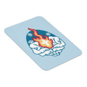 冷たい変化、信仰の火 – クリスチャンやる気を起こさせるス マグネット (右側)