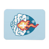 冷たい変化、信仰の火 – クリスチャンやる気を起こさせるス マグネット (横)