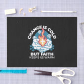 冷たい変化、信仰の火 – クリスチャンやる気を起こさせるス 薄葉紙 (クラフト)