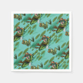 冷たい夏のカエル スタンダードカクテルナプキン (正面)