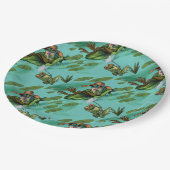 冷たい夏のカエル ペーパープレート (アングル)