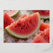 冷たい夏の雰囲気 箔シーズンカード (正面)