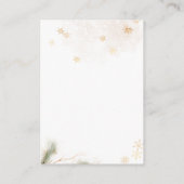 冷たい外のウッドランドベア冬おむつラッフル エンクロージャーカード (裏面)