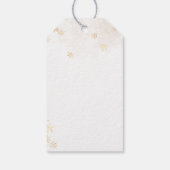 冷たい外のウッドランドベア冬の赤ちゃんシャワー ギフトタグ (裏面)