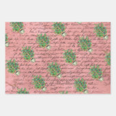 冷たい外カップメリークリスマスハッピーホリデー ラッピングペーパーシート (正面2)