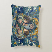 "冷たい夜、強い腕"アクセント枕 アクセントクッション (裏面(縦))