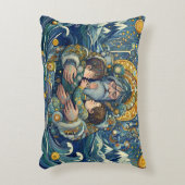 "冷たい夜、強い腕"アクセント枕 アクセントクッション (正面(垂直))