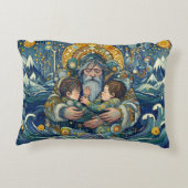 "冷たい夜、強い腕"アクセント枕 アクセントクッション (裏面)