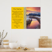 冷たい川の凍っていポスター ポスター (キッチン)