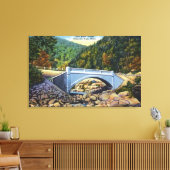 冷たい川橋のモホーク歩道ビュー キャンバスプリント (インサイチュ (リビング))