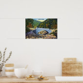 冷たい川橋のモホーク歩道ビュー ポスター (キッチン)