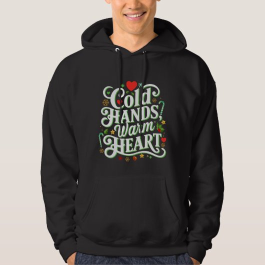 冷たい手、温かい心フーディー パーカ (正面)
