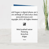 冷たい指 カード (裏面)