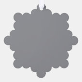 冷たい森の中のクリスマスドゥ オーナメントカード (裏面)