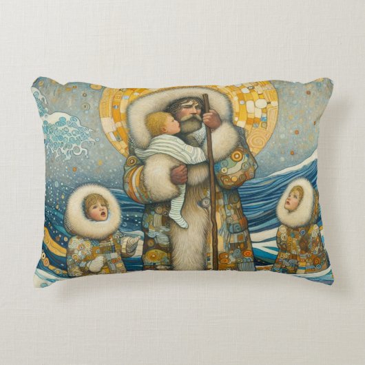 "冷たい水、強いガイド"アクセント枕 アクセントクッション (正面)